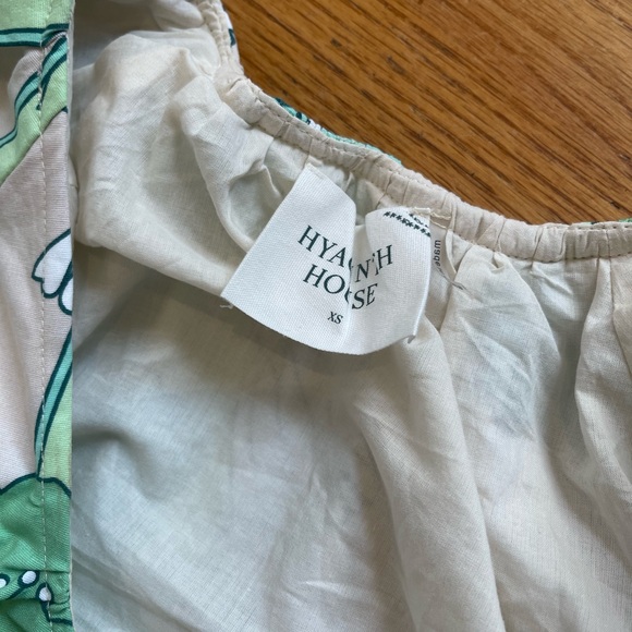 Tuckernuck (Hyacinth House) Green and Blue Floral Dorinda Midi Dress - Picture 8 of 10